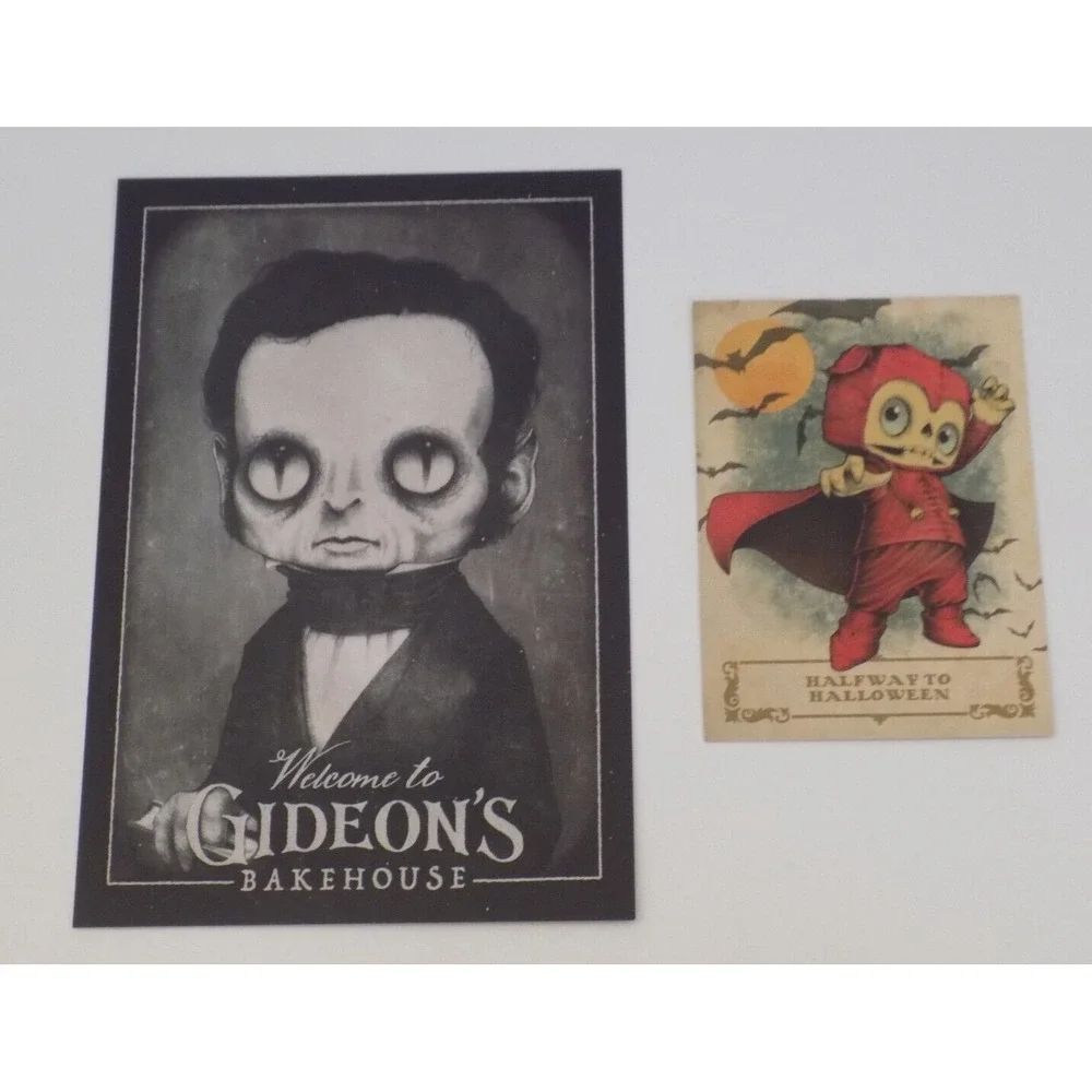 Gideon's Bakehouse MAY 2024 Halfway to Halloween Collectible Menu & Trading Card